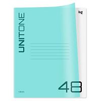 Тетрадь 48 листов БиДжи 12472 UniTone.Neon голубой