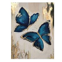 Картина по номерам 40*50 НR0386 Синий бабочки