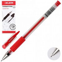 Ручка гелевая KLERK красная 200016 1 шт