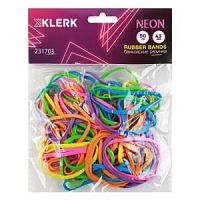 Резинки банковские 50 г KLERK Neon 231703