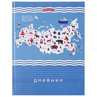 Дневник BRAUBERG 105532 карта Россия