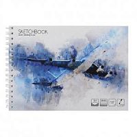 Блокнот Sketchbook Проф-пресс А5 24-86 24 листа Самолет в акварели