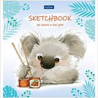 Блокнот Sketchbook Hatber А5 20805 40 листов Забавные зверята