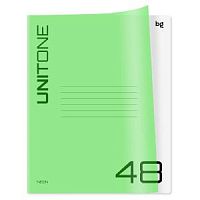 Тетрадь 48 листов БиДжи 12471 UniTone.Neon салатовый