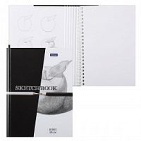 Блокнот для эскизов Sketchbook Hatber А5 22298 80 листов Black/White