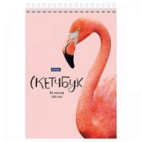 Блокнот Sketchbook Hatber А5 23822 80 листов Фламинго