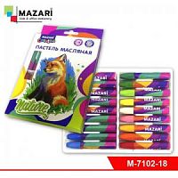 Пастель масляная 18 цветов MAZARI Creative М-7102-18