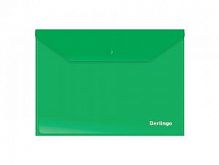 Папка-конверт на кнопке А4 Берлинго 04104 зелен
