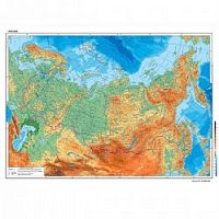 Карта Российская Федерация физич 70*101 интерактивная КН051 