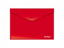 Папка-конверт на кнопке А4 Берлинго 04103 красная