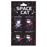 Закладки магн.4 шт КОКОС 205617 Коты в космосе